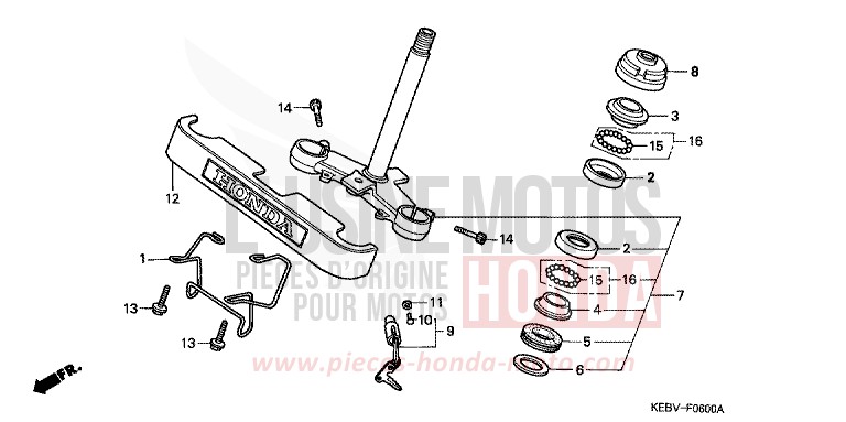LENKSCHAFT von CB1300 Super Bold'or ABS GRAIN GOLD METALLIC (Y159) von 1999